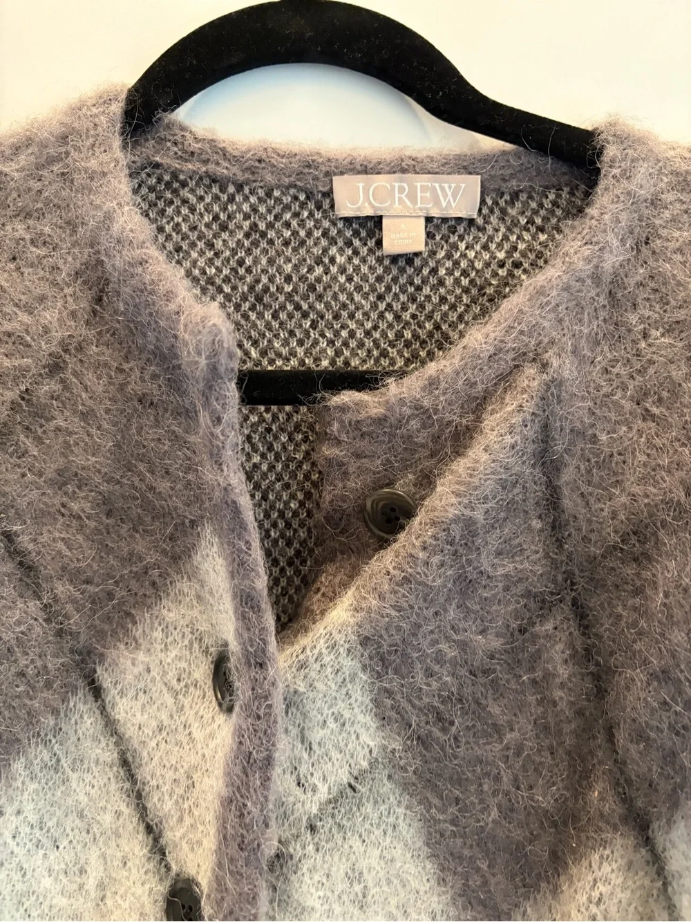 J. Crew fuzzy mohair